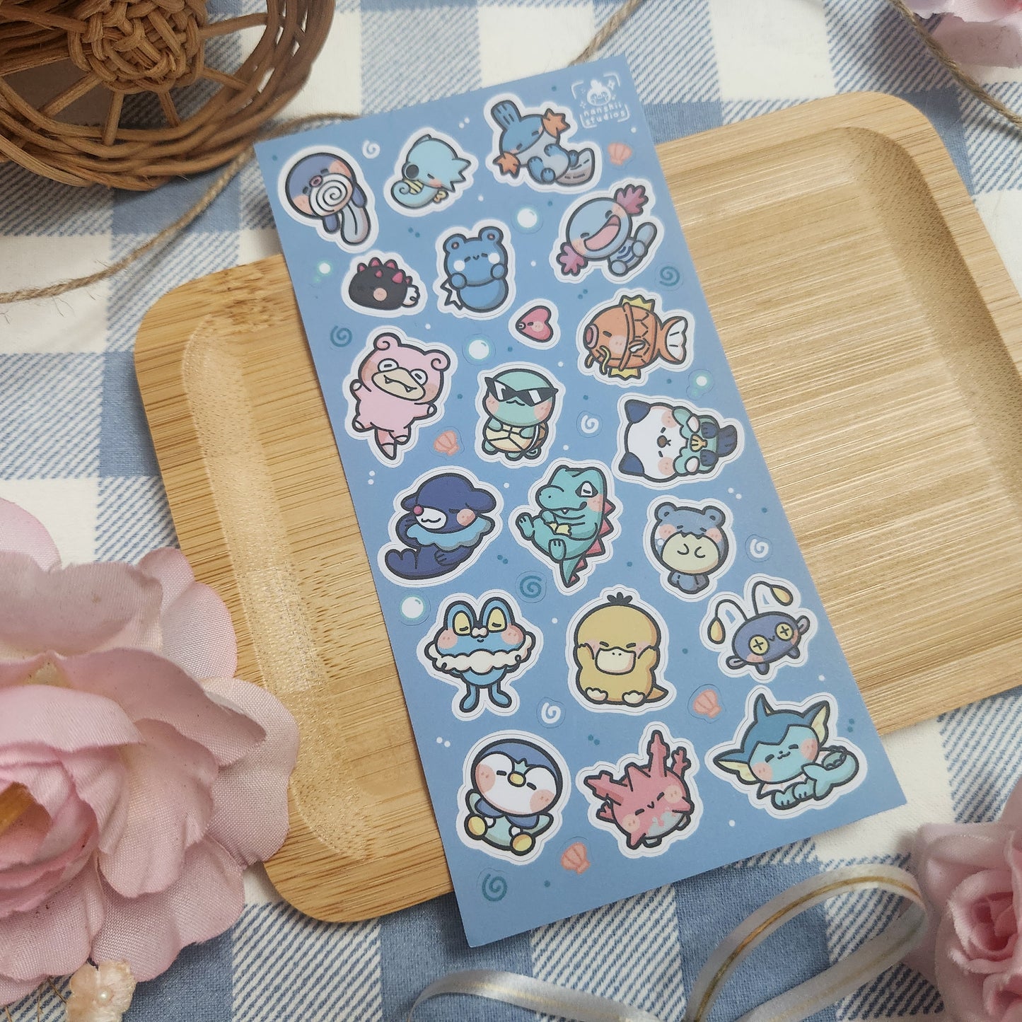 Water Pokemon - Sticker Sheet