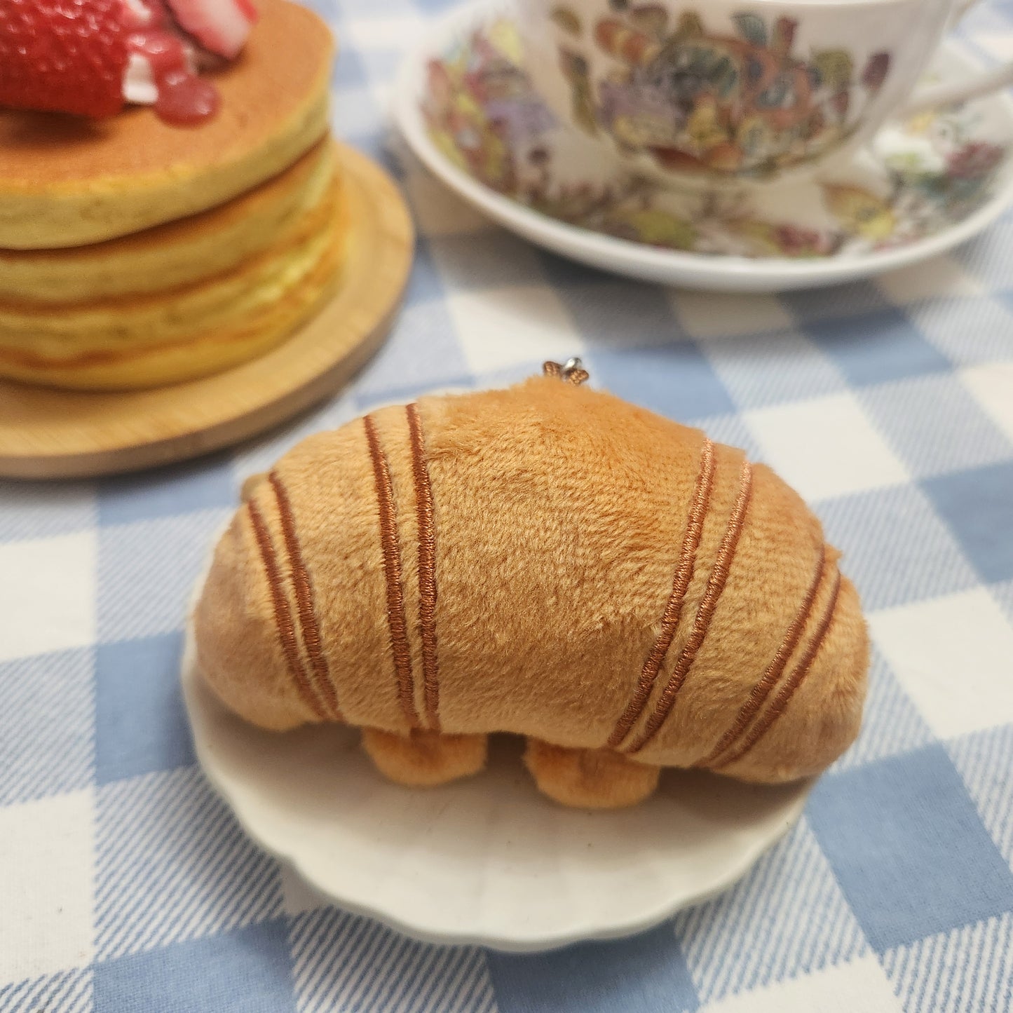 Croissant - Plush Keyring