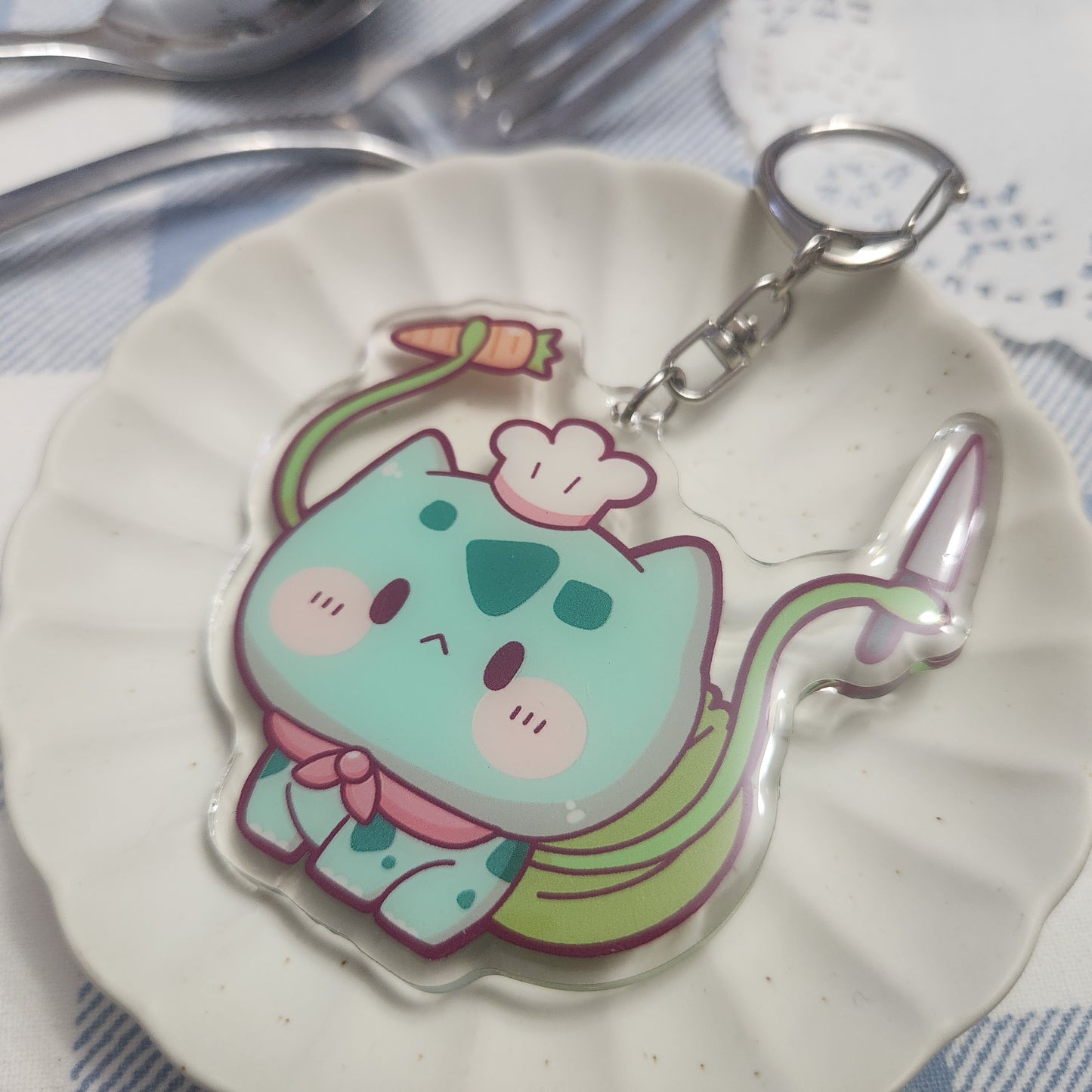 Pokemon Restaurant: Bulbasaur - Acrylic Charm