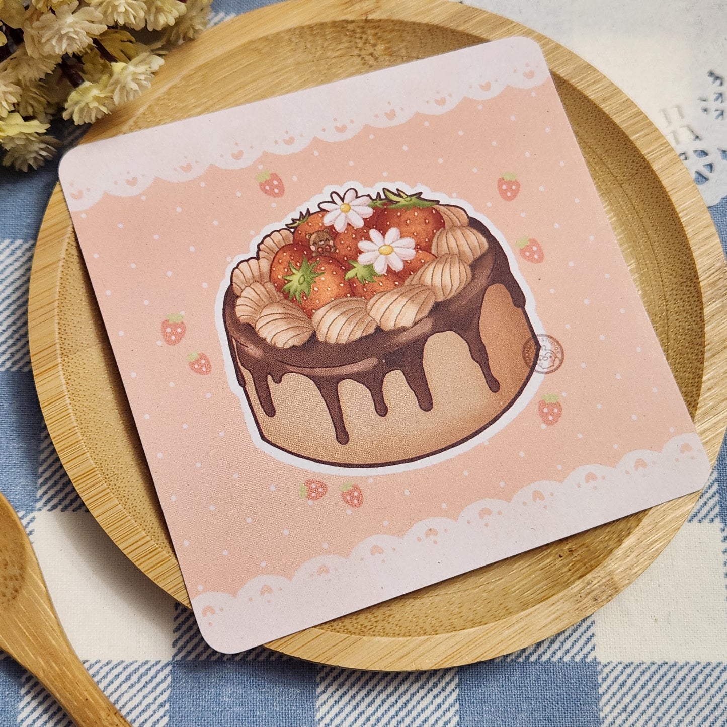 Strawbeary Cake - Mini Print