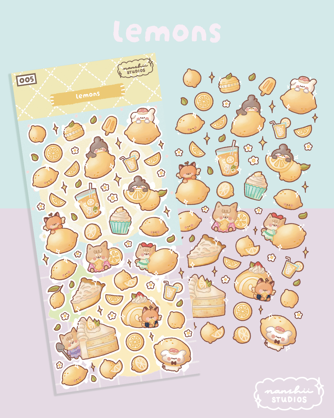 005 Lemons - Sticker Sheet