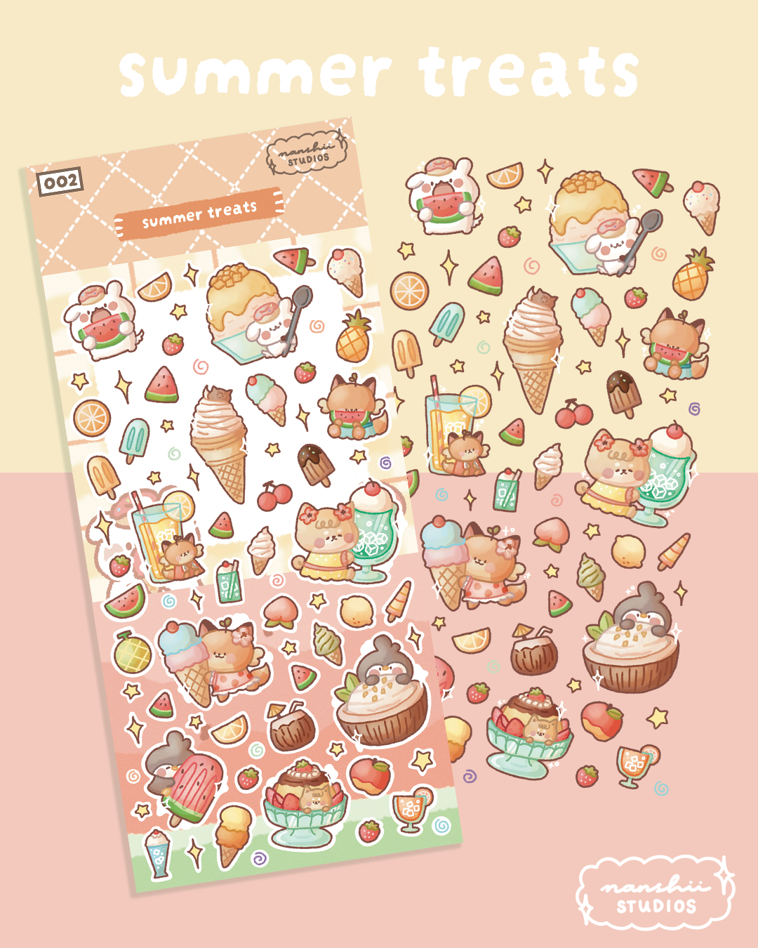 002 Summer Treats - Sticker Sheet