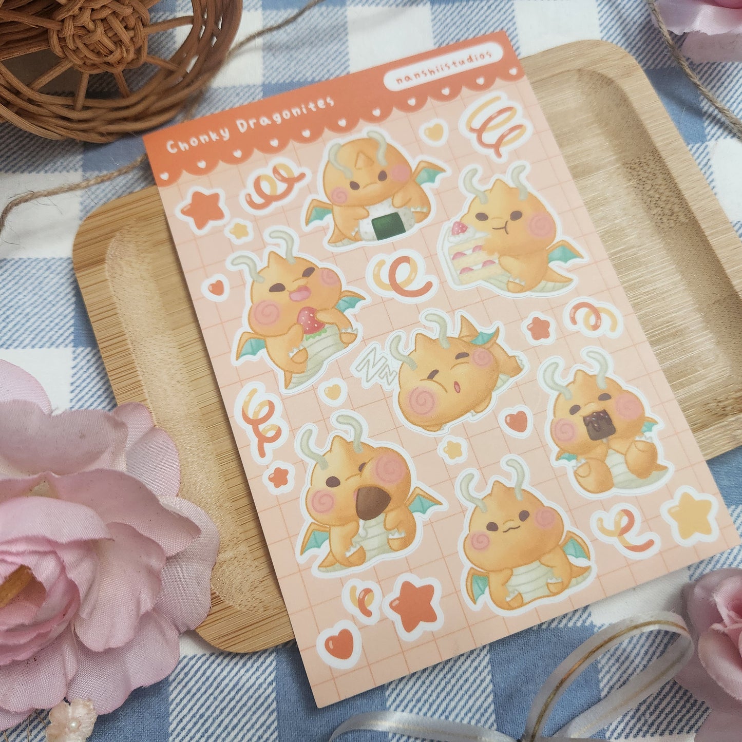 Chonky Dragonites - Sticker Sheet