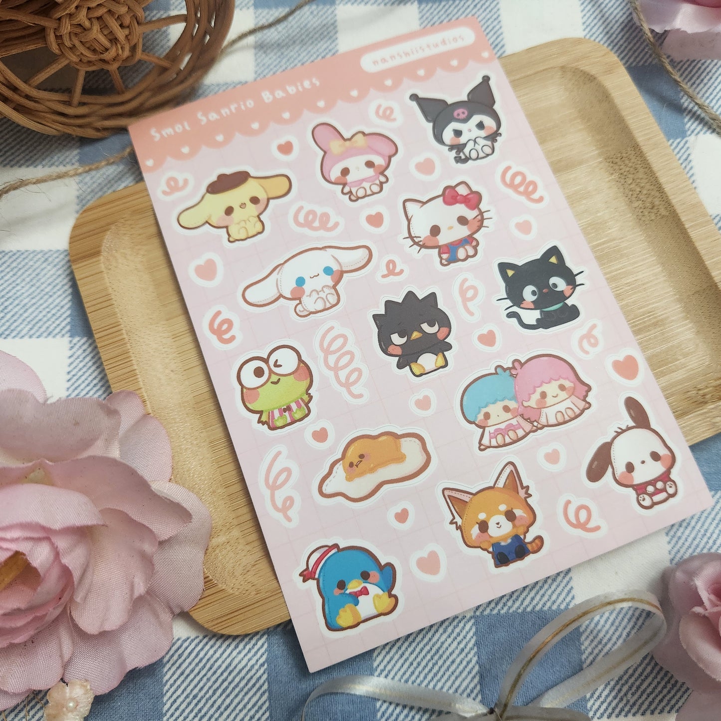 Smol Sanrio Babies - Sticker Sheet