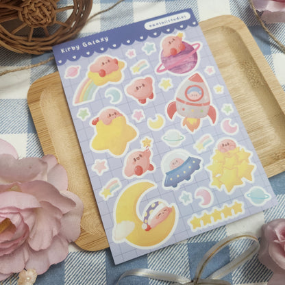 Kirby Galaxy - Sticker Sheet