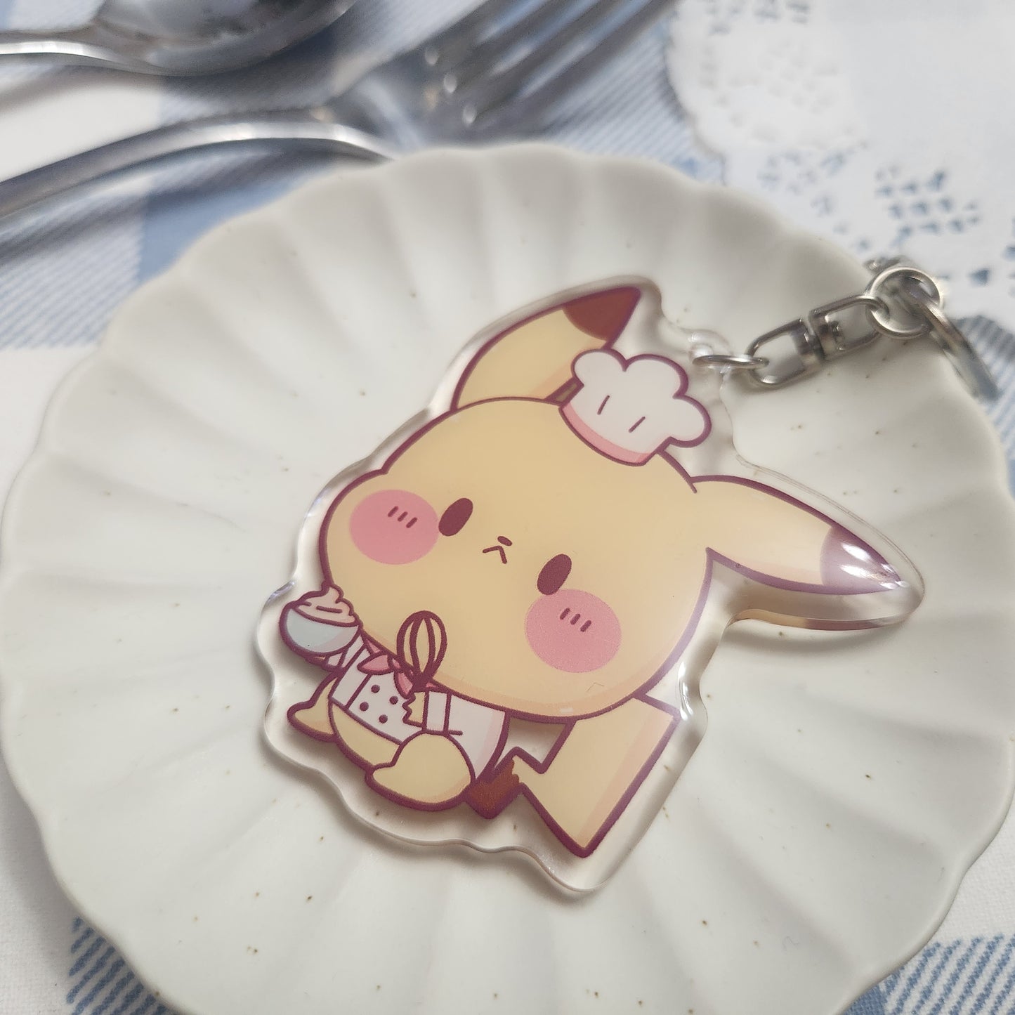 Pokemon Restaurant: Pikachu - Acrylic Charm