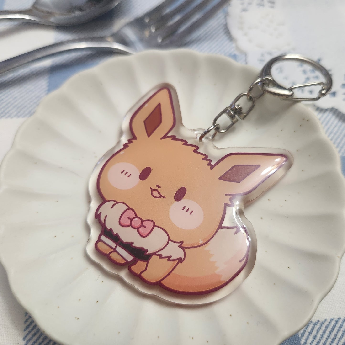 Pokemon Restaurant: Eevee - Acrylic Charm