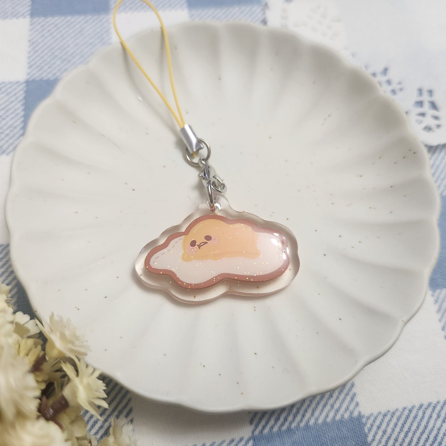 Smol Gudetama - Acrylic Charm