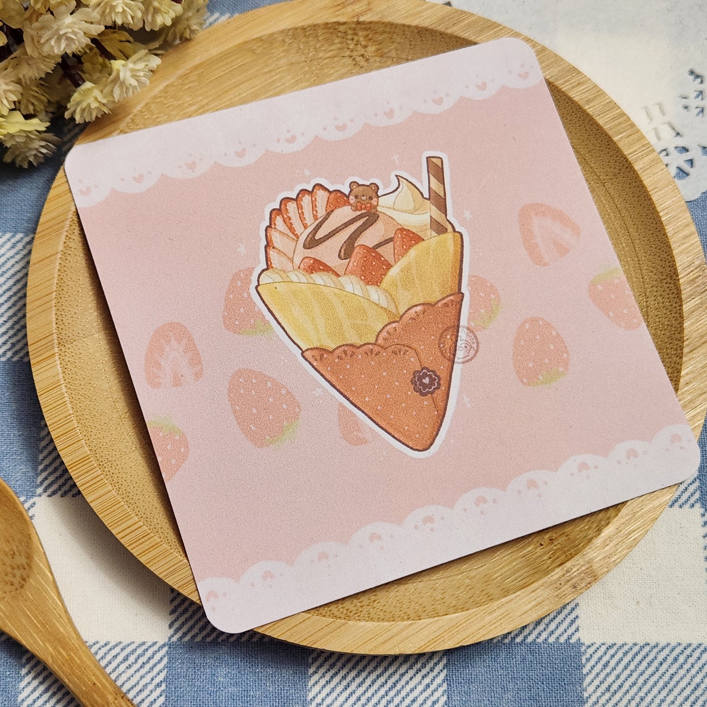 Strawbeary Crepe - Mini Print