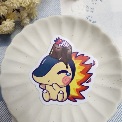 Cyndaquil (Heads Up! Series) - Sticker