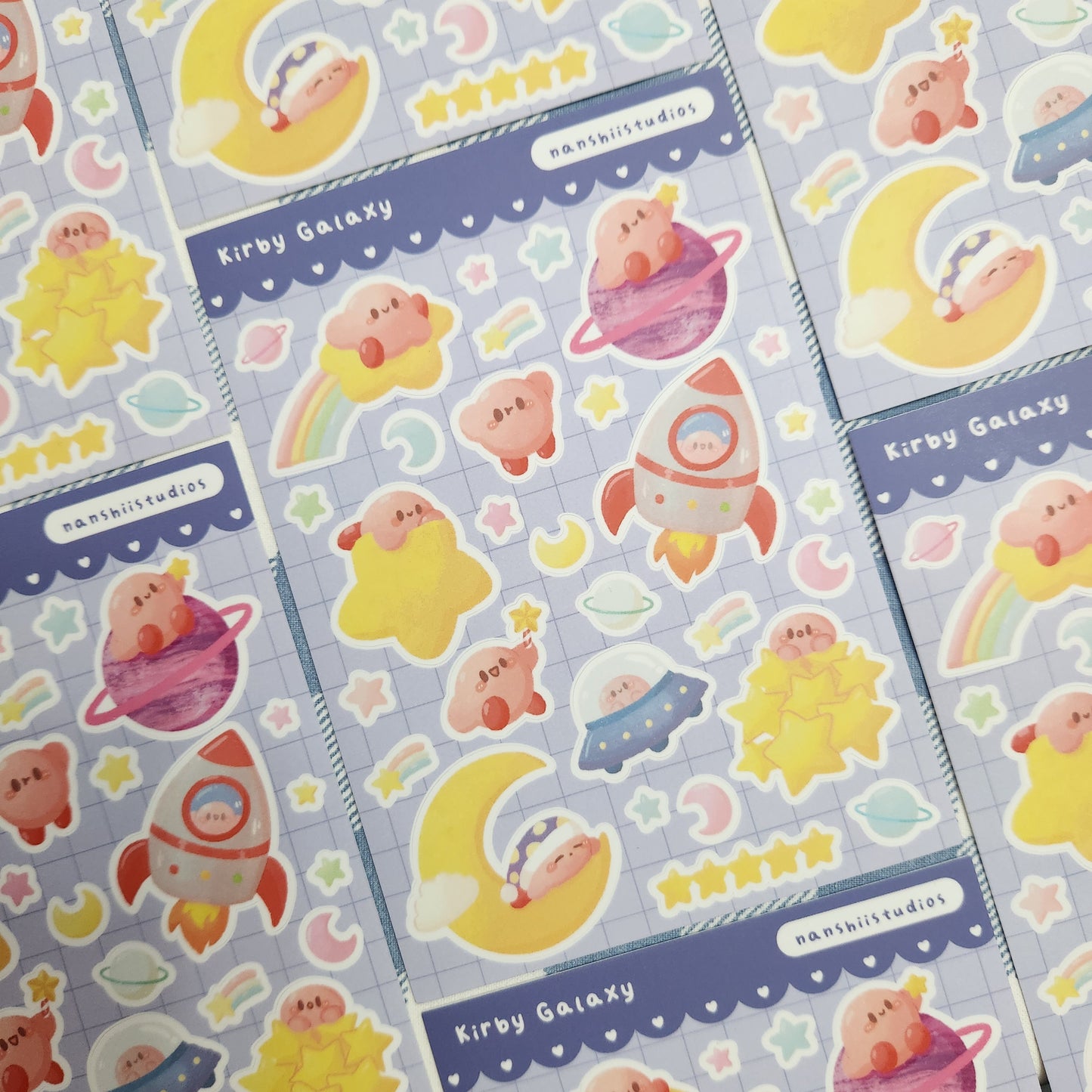 Kirby Galaxy - Sticker Sheet