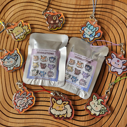 Eeveelutions Acrylic Charm Blind Bag