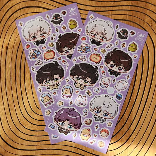 Love & Deepspace Chibi - Sticker Sheet