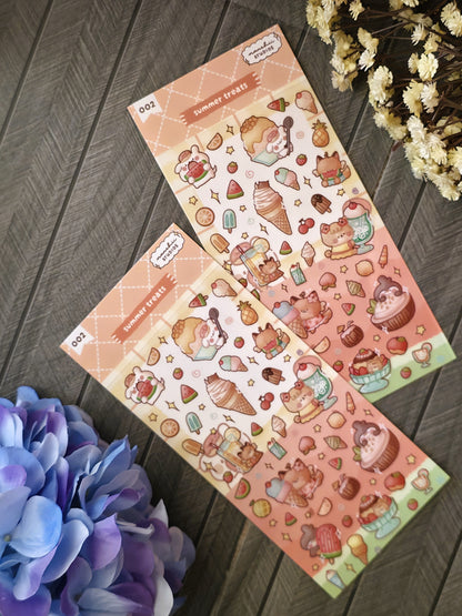 002 Summer Treats - Sticker Sheet