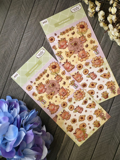 003 Sunflowers - Sticker Sheet