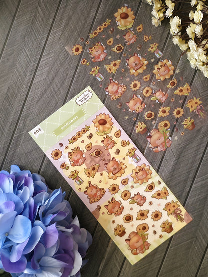 003 Sunflowers - Sticker Sheet