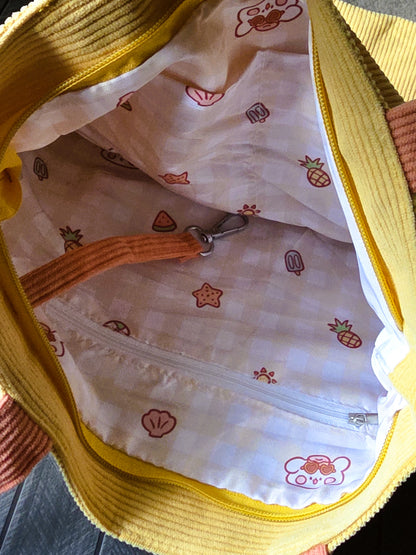 Corduroy Tote Bag