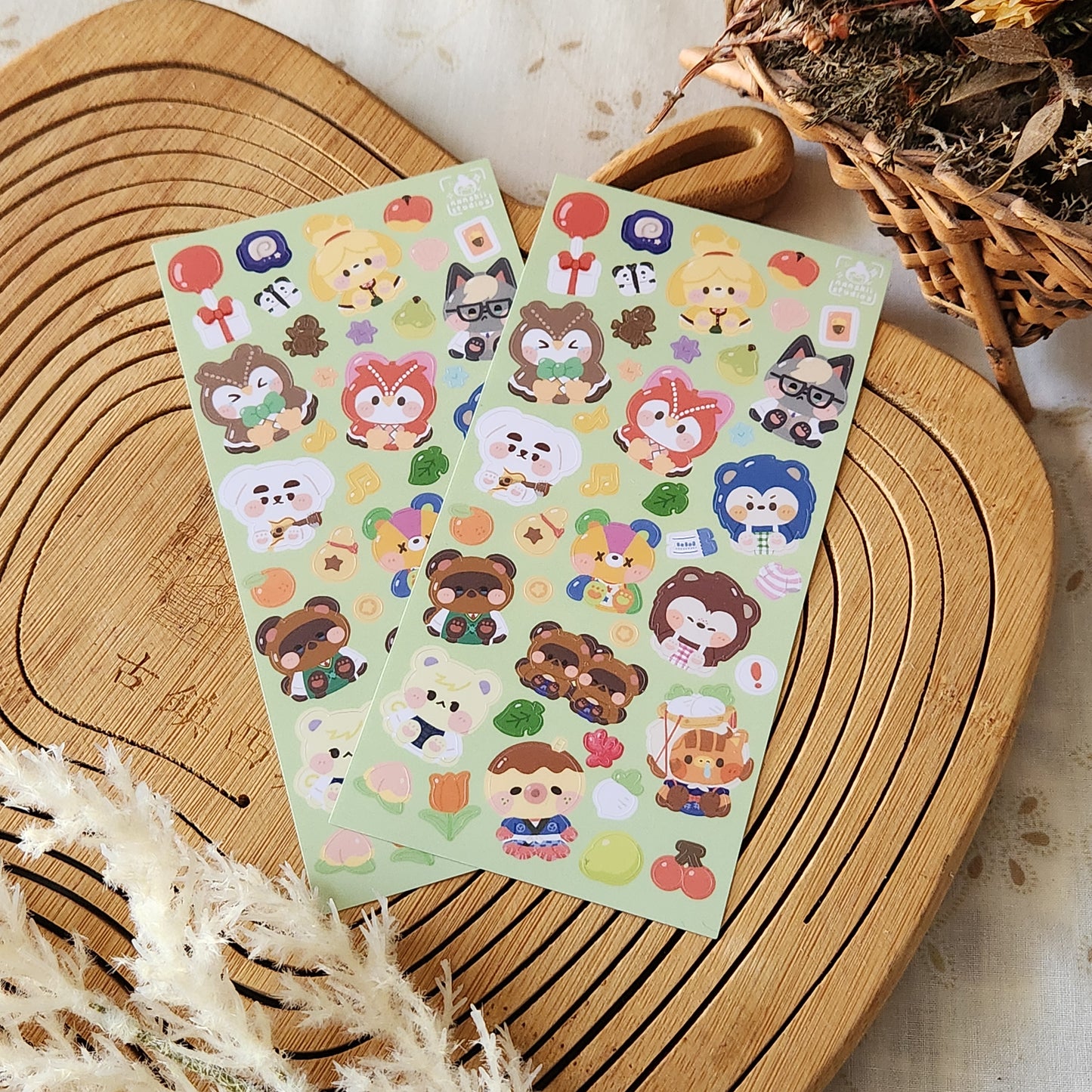 Animal Crossing Green - Sticker Sheet