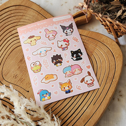 Smol Sanrio Babies - Sticker Sheet