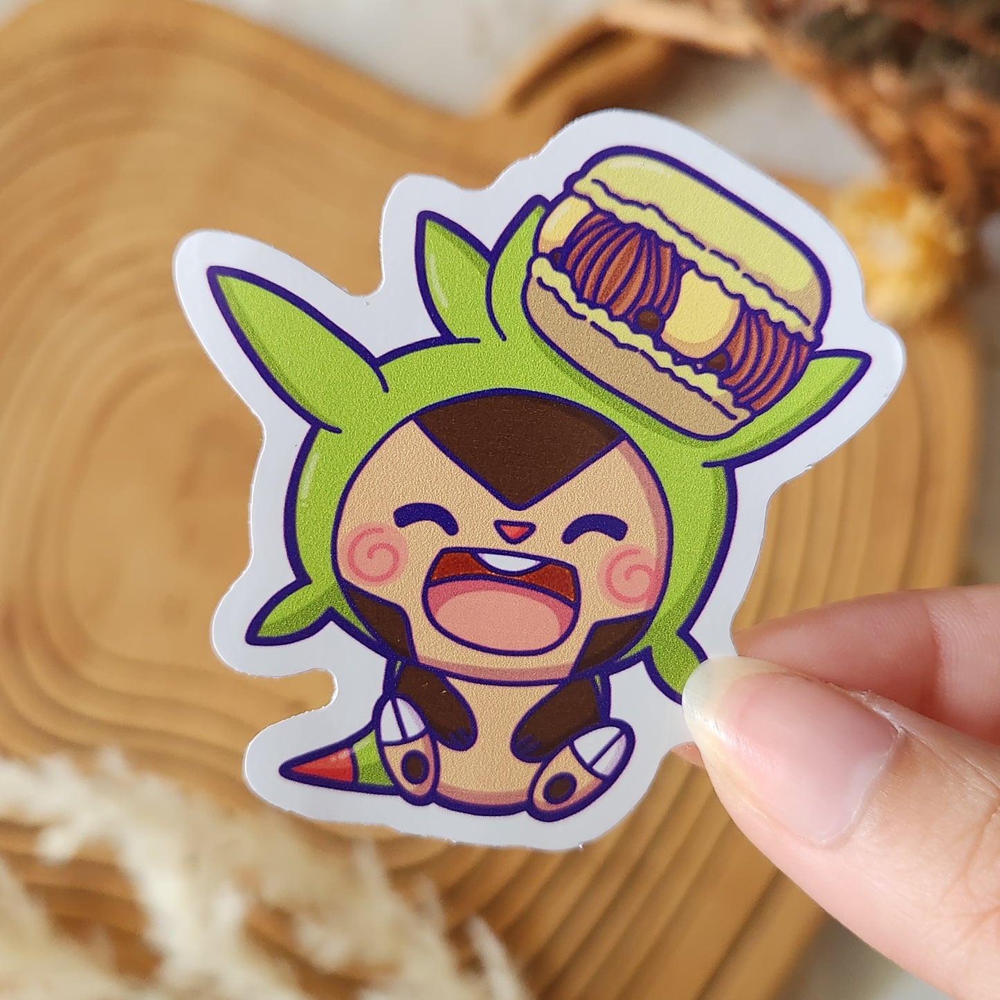 Chespin (Heads Up! Series) - Sticker