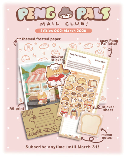 Peng Pals Mail Club - a monthly mail club