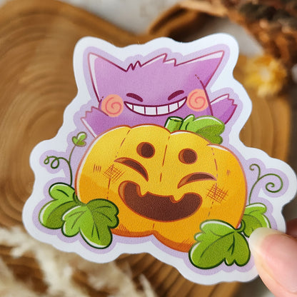 Gengar Pumpkin (Heads Up! Series) - Sticker