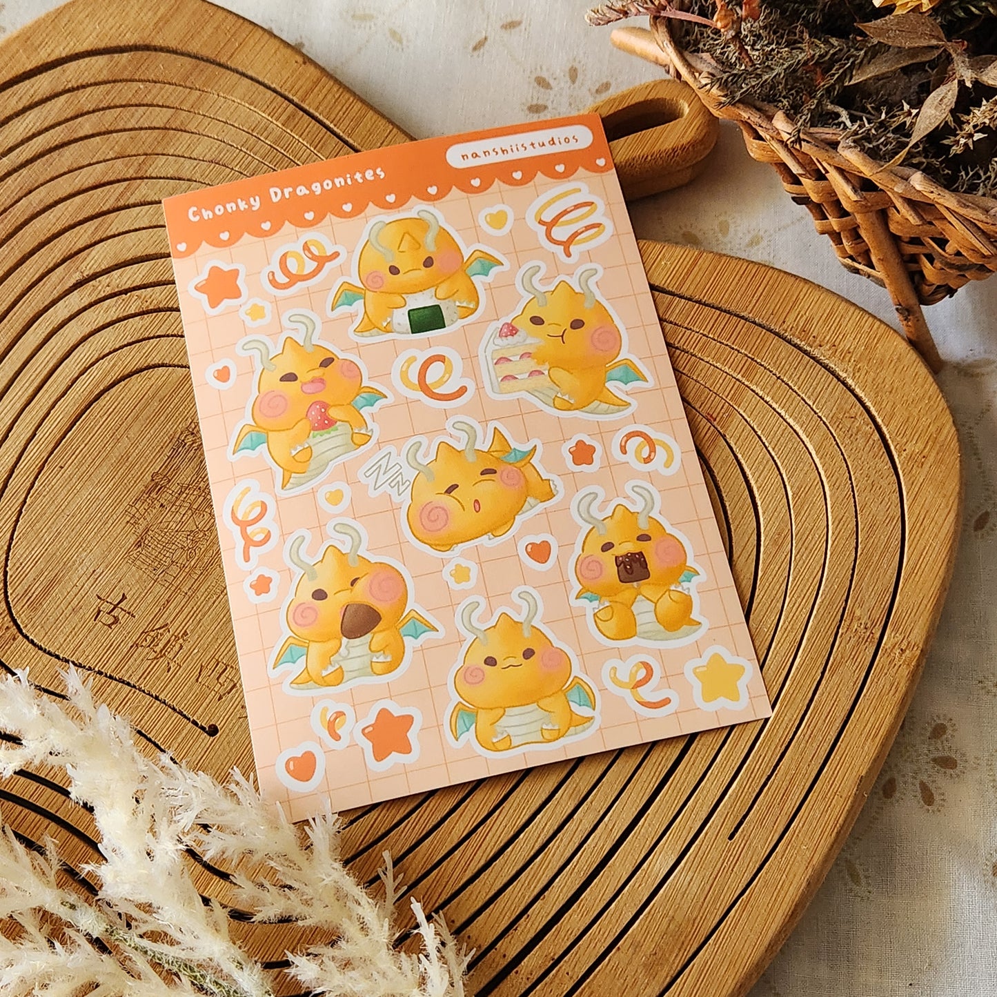 Chonky Dragonites - Sticker Sheet