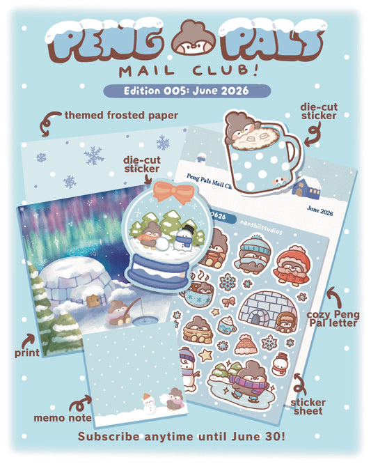 Peng Pals Mail Club - a monthly mail club